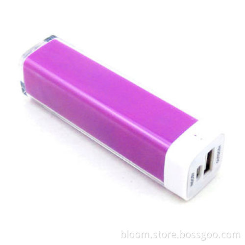 Plastic case, 2,600mAh capacity, sized 91.5 x 22 x 22mm, portable USB power bank for iPhone6